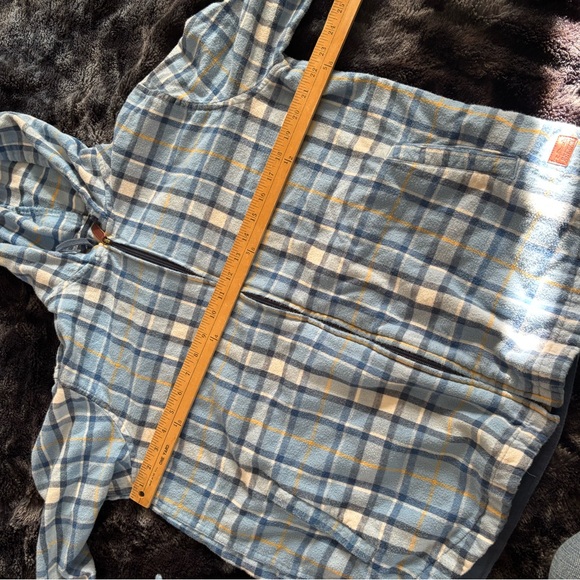 L.L. Bean Jackets & Blazers - L.L.Bean Blue and Yellow Plaid Hoodie